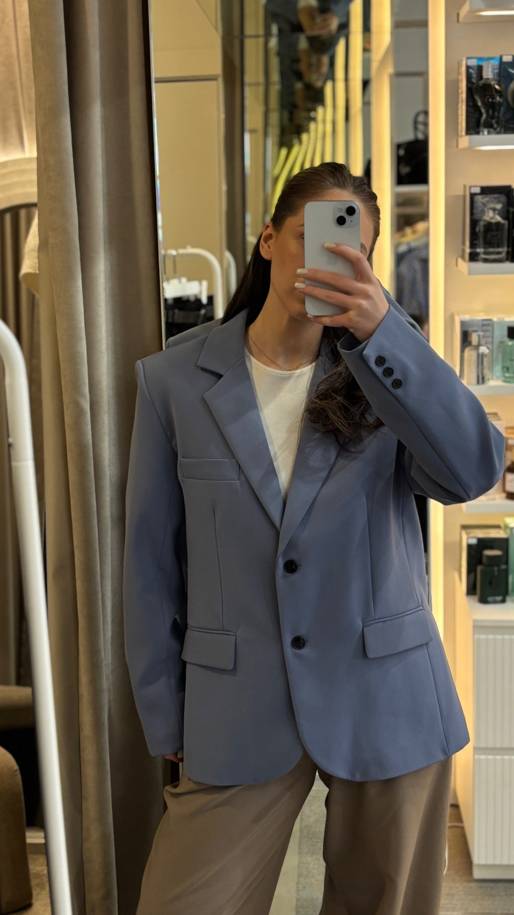 Švarkas baby blue