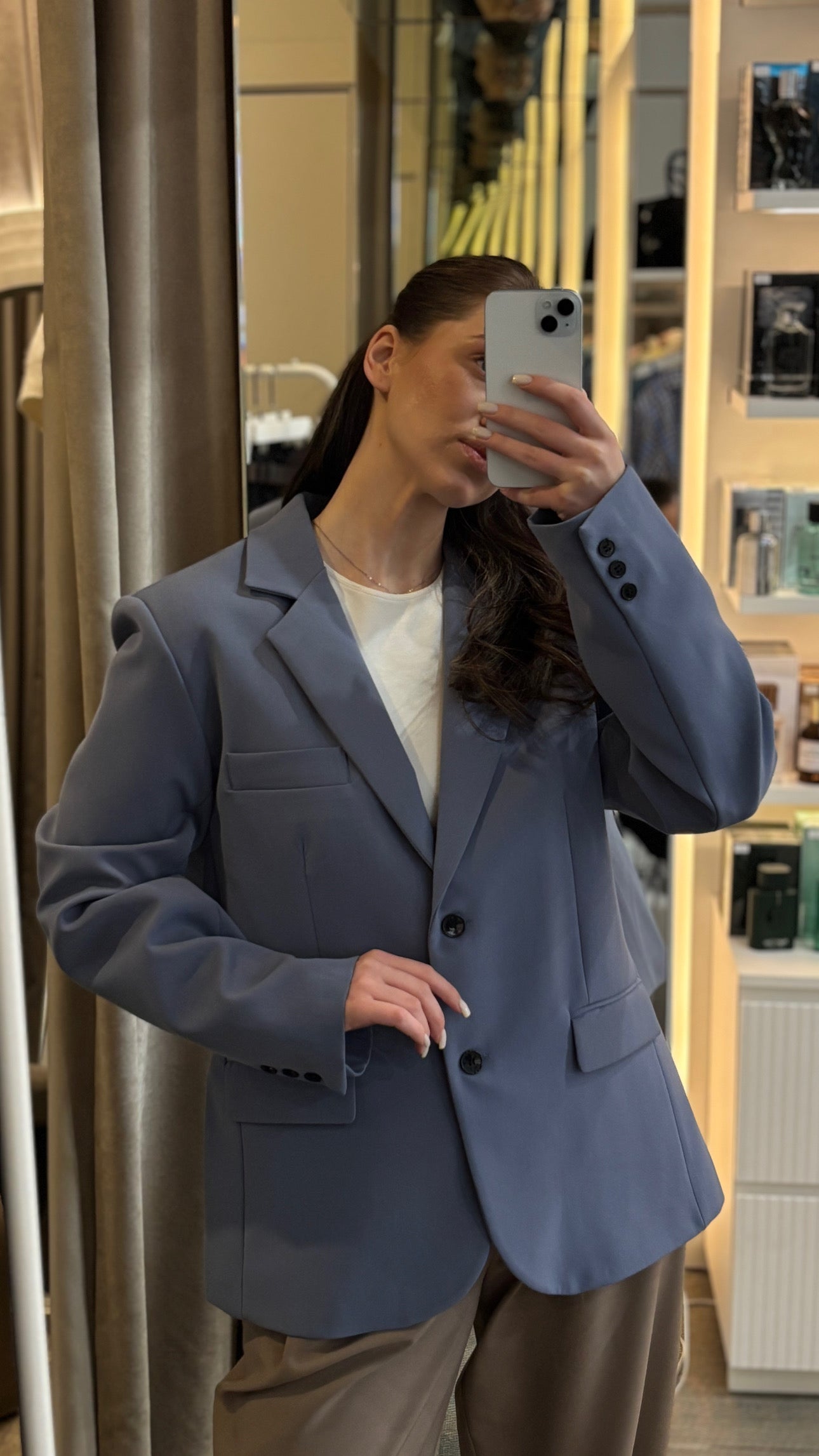 Švarkas baby blue